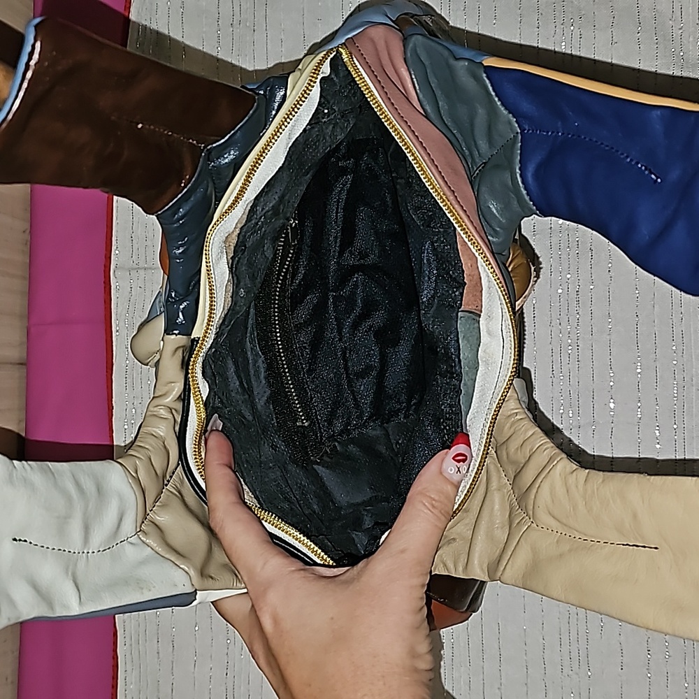 Vintage patch work shoulder bag - Picture 5 of 7